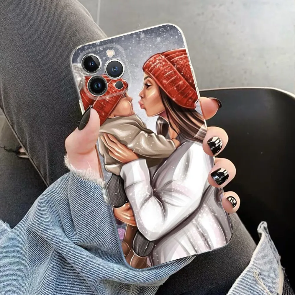 Fashion Super Mama Mom Dad Phone Case for iPhone 15 8 7 6 6S Plus X SE 2020 XR XS 14 11 12 13 Mini Pro Max Mobile Case