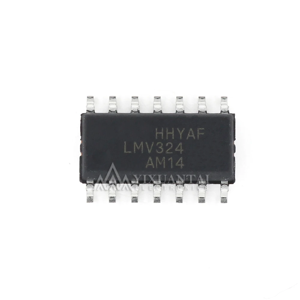 10pcs/Lot  LMV324AM14X LMV324AM14  LMV324【IC OPAMP VFB 1.4MHZ RRO 14SOIC】New and Original