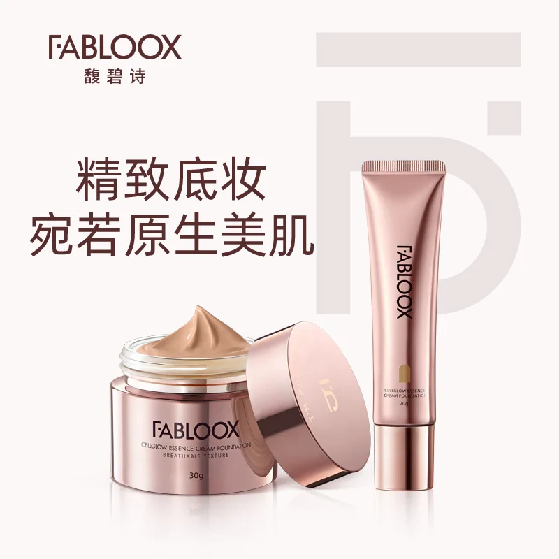 

Fabloox Face Korea Make Up Foundation Cream Full Coverage Matte Concealer Oil Control Brighten Long-lasting Cosmetic Creamy Skin