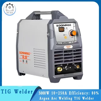 2-7.5KW Argon arc welding 0.3-4MM TIG WELDING MACHINE 250A 220V inverter gas weldable stainless steel, carbon steel