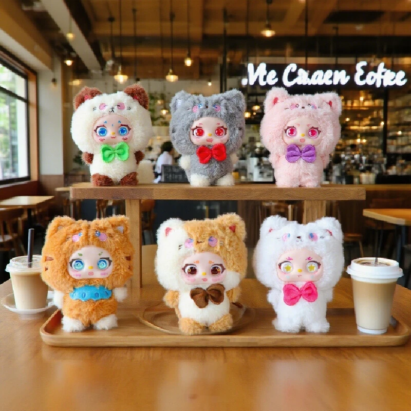 

XIVO The Cat From The Planet Meow Series Vinyl Plush Pendant Blind Box Cute Cat Doll Keychain Plush Pendant Surprise Toy Gifts