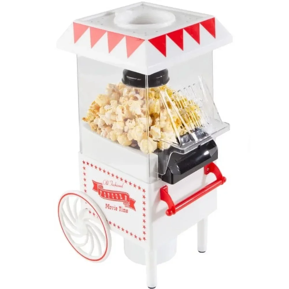 

# Hot Sales Air Popper Popcorn Maker – Vintage-Style Countertop Popper Machine With 6-Cup Capacity Company (White)