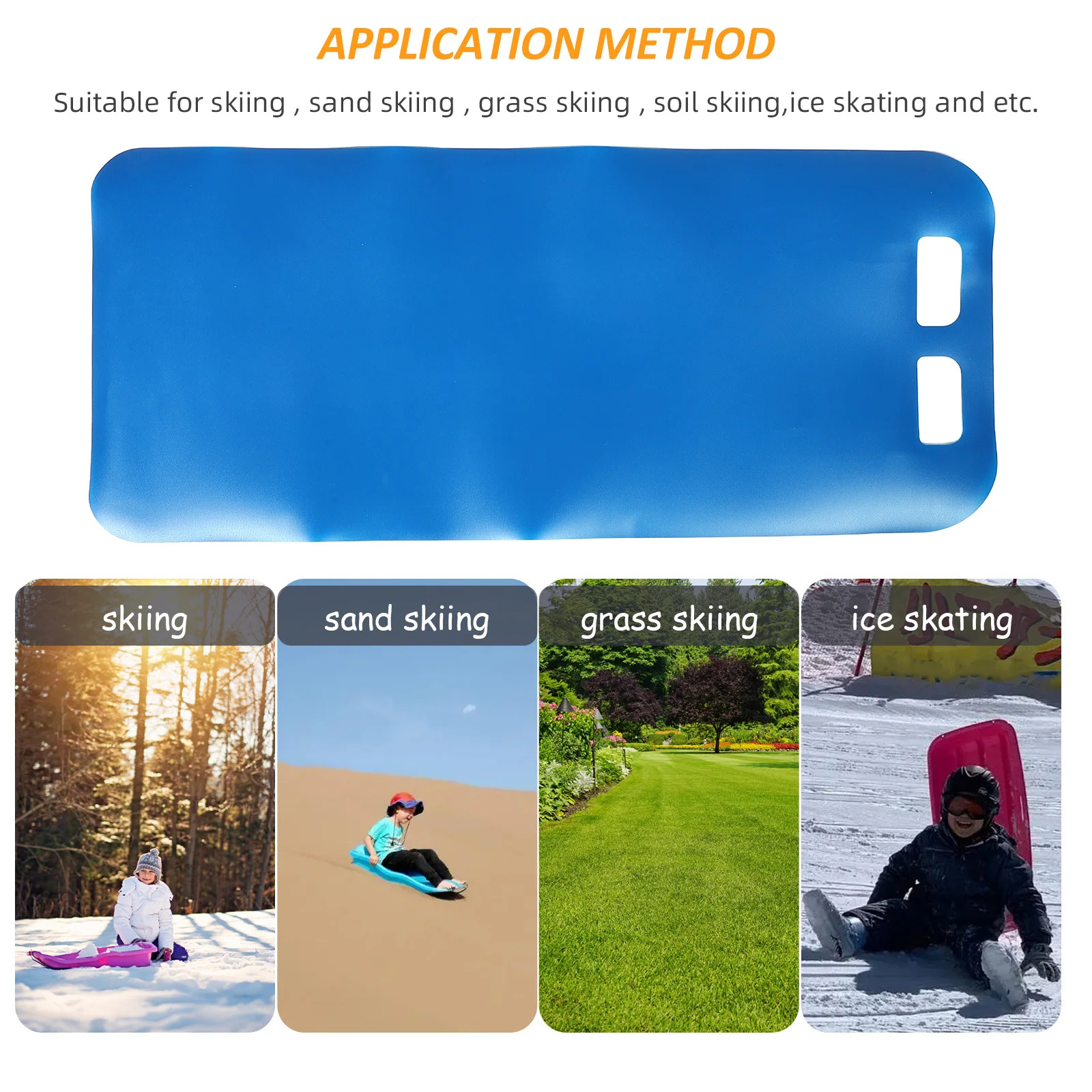 حصيرة ساحة زلاجات الثلج خفيفة الوزن من البلاستيك نشمر المجلس للثلج انزلاق العشب انزلاق المجلس في الهواء الطلق ساحة زلاجات حصيرة