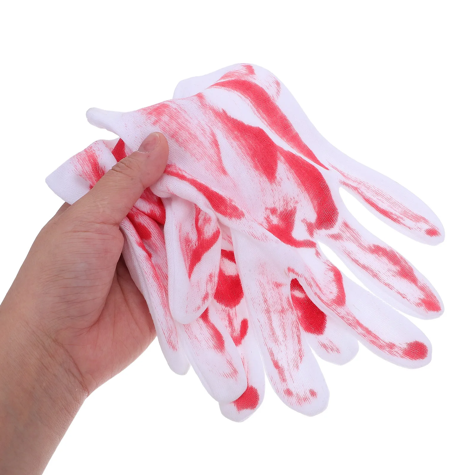 

2Pairs Bloody Gloves Horror Ornament Halloween Decor Haunted House Party Ktv Bar Scene Halloween Decor Bloody Gloves Prop