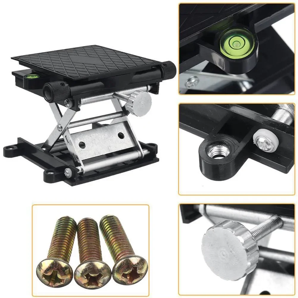 Lifts Level Meter 3.6x3.6inch Aluminum Router Table Lift Woodworking Engraving Lab Lifting RackStand Manual Lifting Table Wood