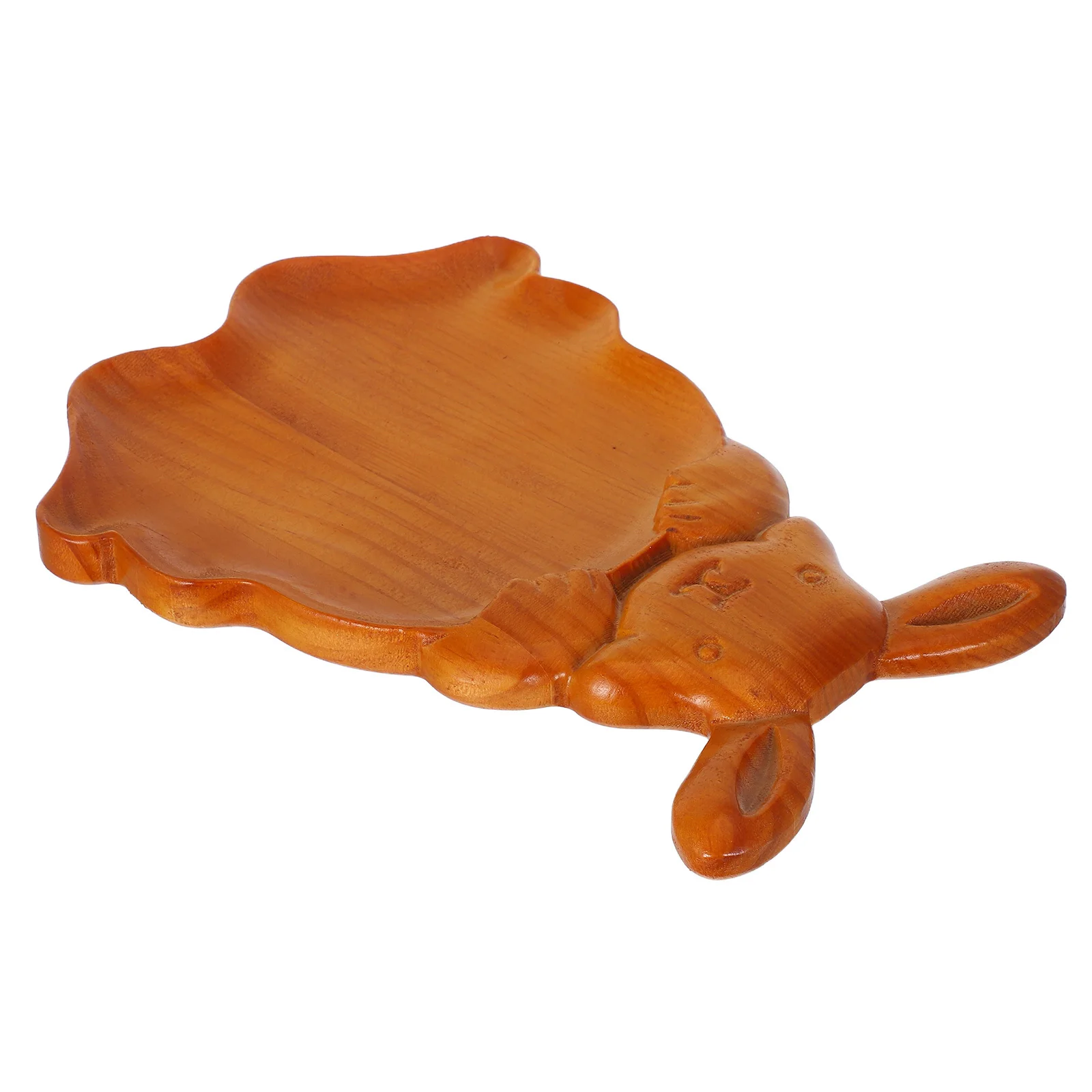 

Cute Rabbit Shape Wooden Tray Food Durable Easter Bunny Serving Platters Charcuterie Salad Fruit Cheese Kitchen Bar