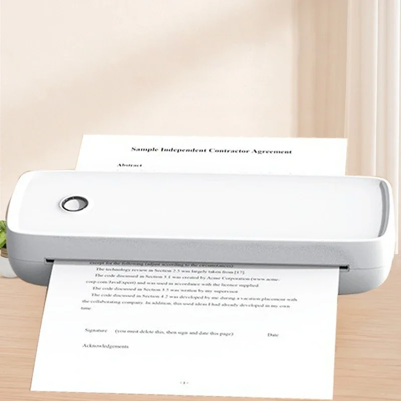Support Windows/Android/Mac Learning Aaa+ A4 Thermal Printer A80 Portable Printer Rechargeable Printer Bluetooth Wireless