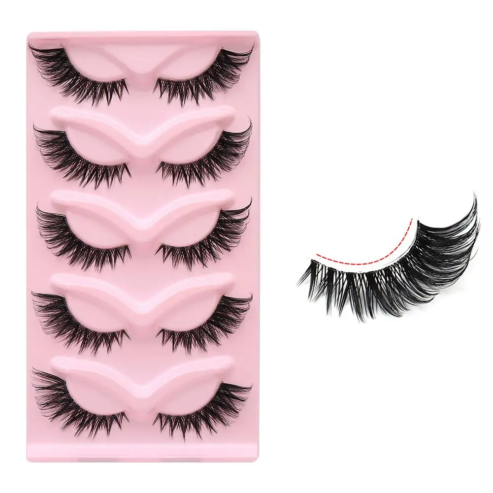 Cat Eye Clusters Wimpers Manga Vos Natuurlijke Valse Wimpers C Krul DIY Lash Extensions Piekerige Individuele Wimpers Vrouwen Schoonheid