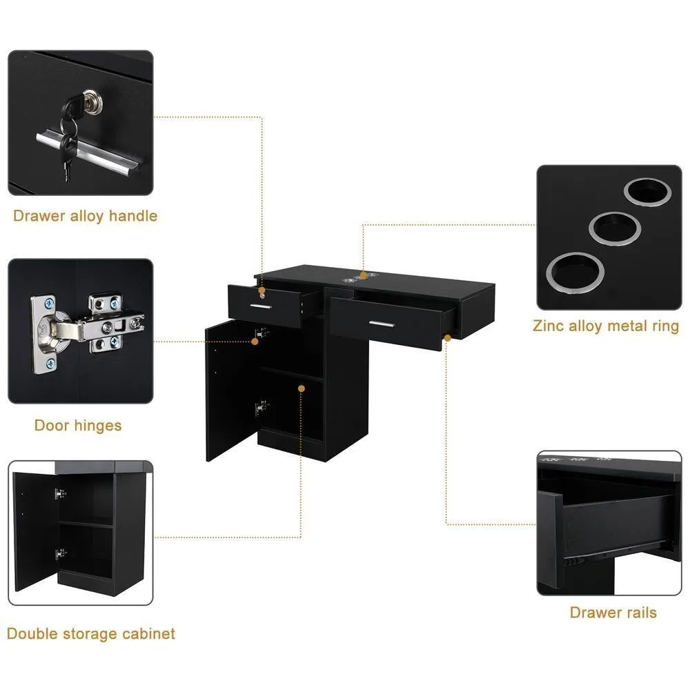 خزانة تصفيف الشعر لصالونات الحلاقة على الأرض #4