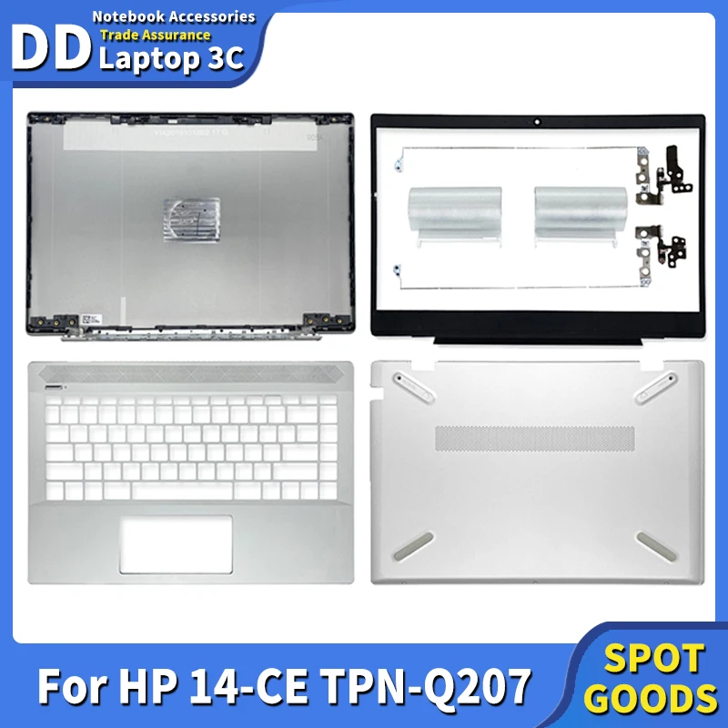 

NEW For HP 14-CE TPN-Q207 LCD Back Cover/Front bezel/Hinges/Palmrest/Bottom Case Top Rear Lid L19174-001 L19181-001 L19190-031