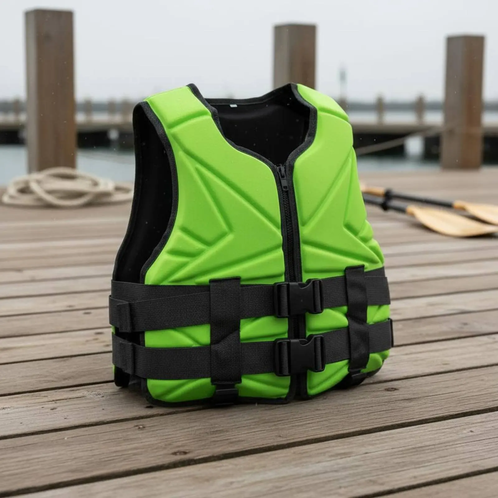 

Flotation Vest Quick Drying Flotation Vest Swimming Buoyancy Vest Front Fastener Watersports Buoyancy Jacket Ergonomic Design