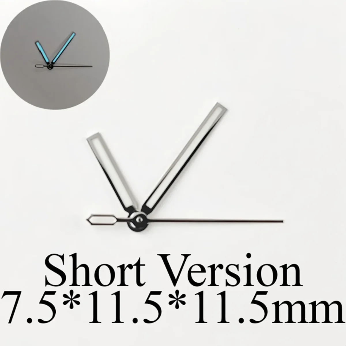 BGW9 Blue Lume 14mm NH35 Lancette dell'orologio Puntatore dell'orologio meccanico modificato fai-da-te NH36 Diametro dell'orologio subacqueo di superficie