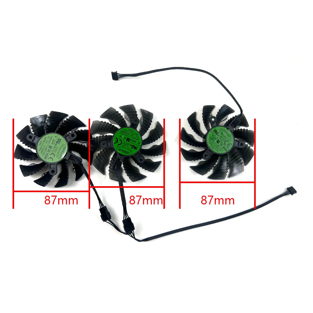 Cooling Fan 87MM 4PIN T129215SU For GIGABYTE RTX 4070 ti 4070tiS EAGLE Graphics Card Replacement Fan