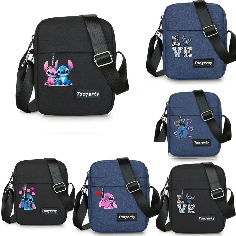 Stitch Disney Sling Bag Chest Bag Men Casual Sports Bags Single Shoulder Crossbody Bags Stitch Underarm Bag Canvas Backpack Bags