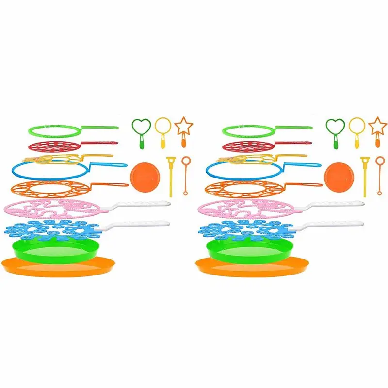 ABWE-30PCS Big Bubbles Wand Kit For Kids Creative Bubble Making Colorful Bubble For Outdoor Activity & Party
