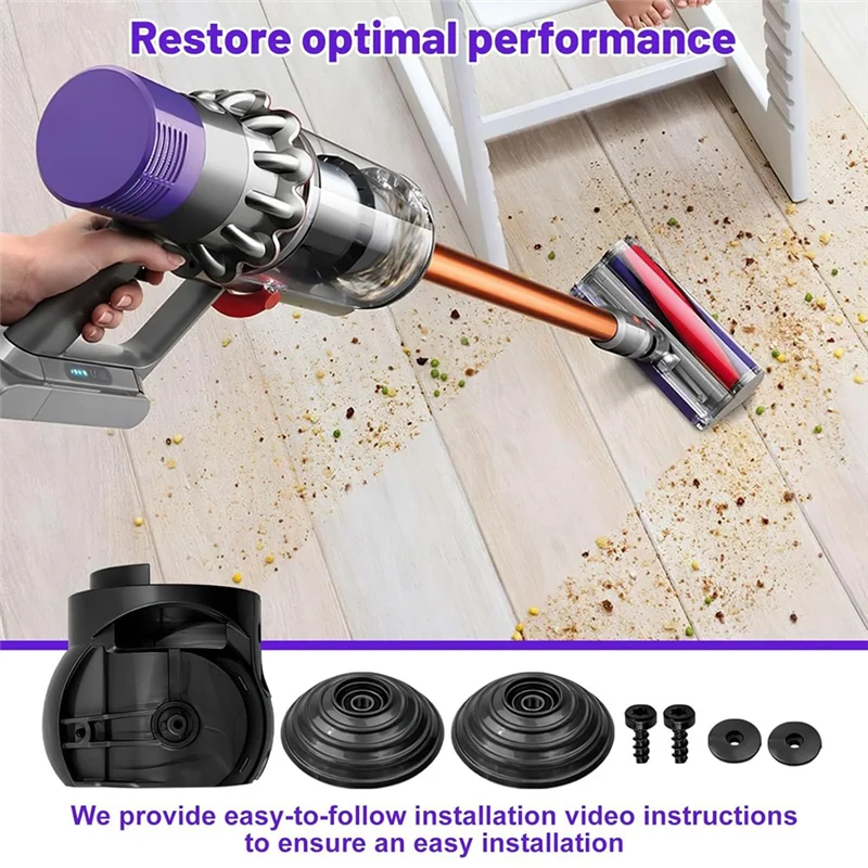 A85I-V عجلات كروية + موصل رأس المكنسة الكهربائية لقطع غيار دايسون V10 V11 V15 رأس تنظيف عزم دوران عالي 100 وات