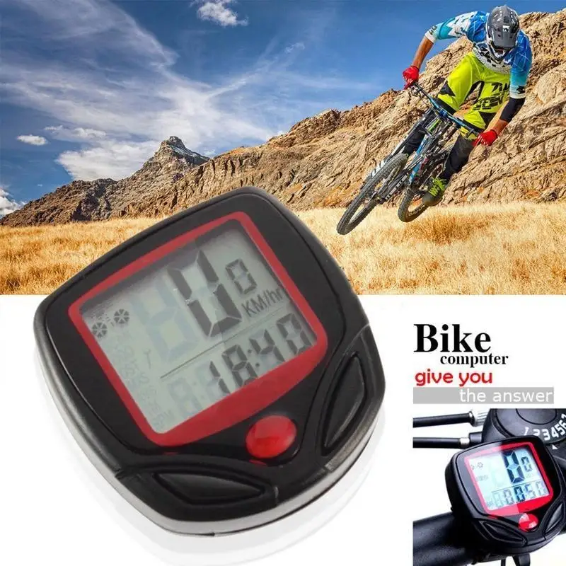 M5TC Speedometer Watch Wireless Cycle Bike Computer Odometer LCD Backlight Display & Multi-Functions Speed