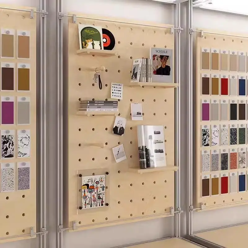 Birch Ocean Panel Aluminum Cabinet Middle Island Cabinet Hole Board Creative Display Rack Locker