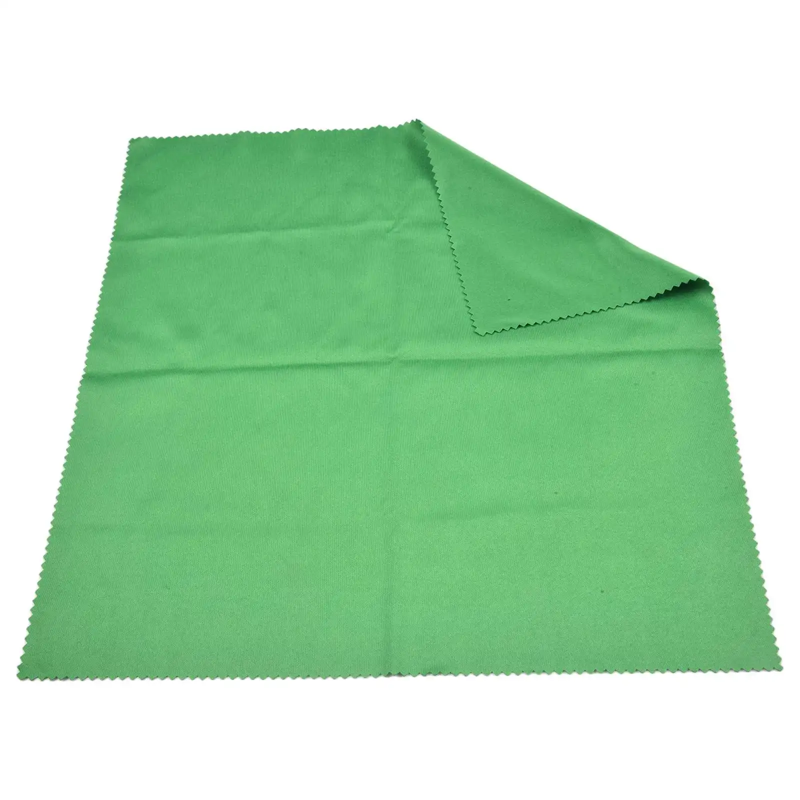 Efficient Dust Removal Wiping Polishing 15cmx15cm Cleaning Cloth For Guitar Bass Green Microfiber Violin Piano