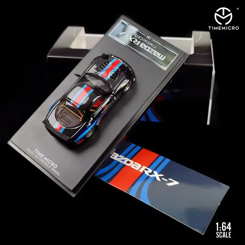 TIMEMICRO 1:64  RX-7 Martini LBWK Modified Alloy simulation car model Collection