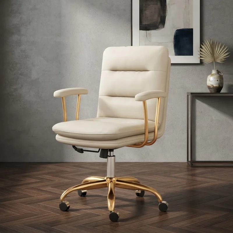 & Swivel Ergonomic Office Chair with Lifting Mechanism Comfortable Computer Seating for Dormitory Home Office Scandinavian Gamin