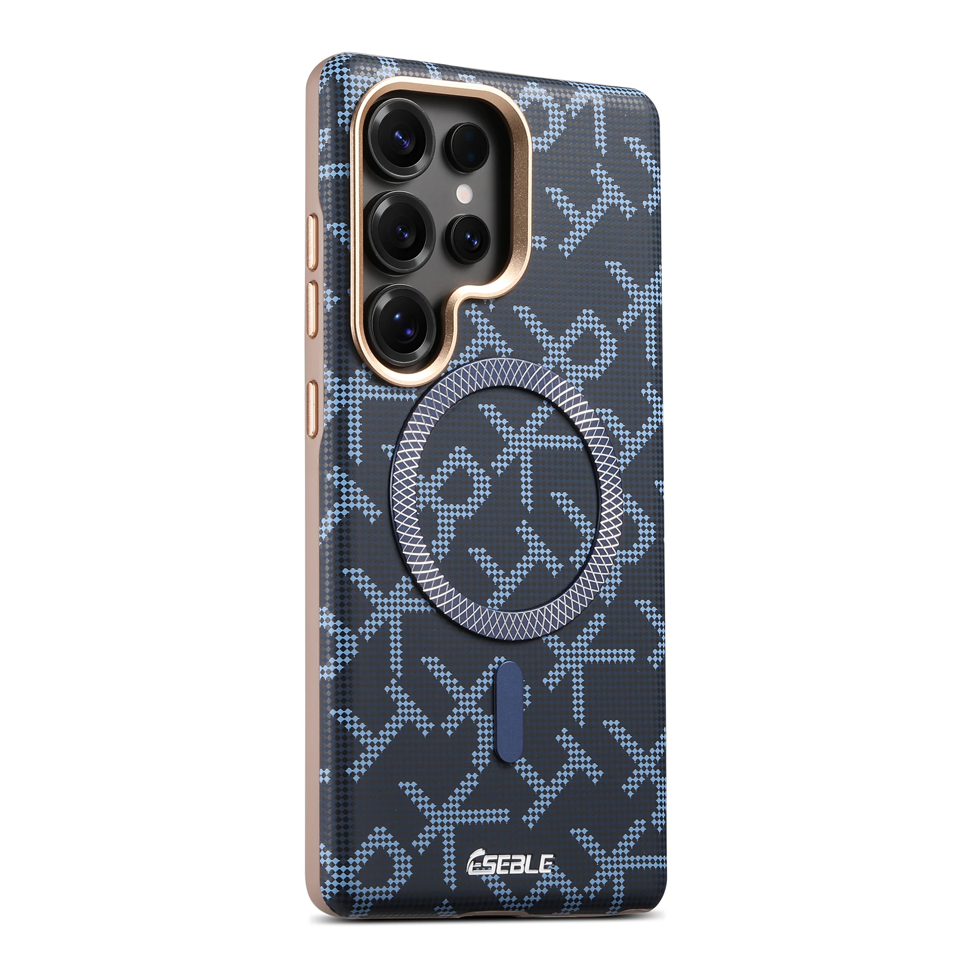 Luxury Faux Leather Phone Case Magnet Wireless Charging Frosted Feel For Samsung Galaxy S26 Ultra S25 S24 view 4