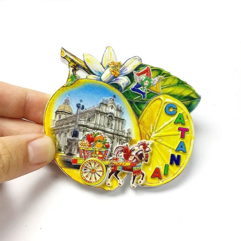 

Italy Travel Souvenirs Architecture Hot Style Decoration Magnetic Stickers Refrigerator Stickers Collection Gifts