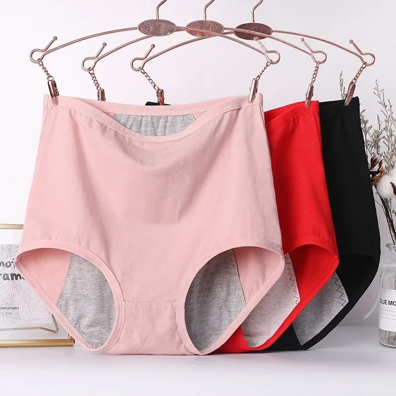 Cotton Physiological Period Leak Proof Menstrual Panties Women Breathable Soft Underwear Sexy Breifs Female Intimates
