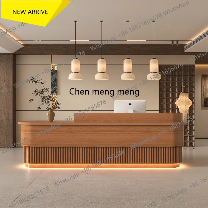 

Новая китайская барная стойка DD182, ретро-стойка для компании, стойка ресепшн для салона красоты