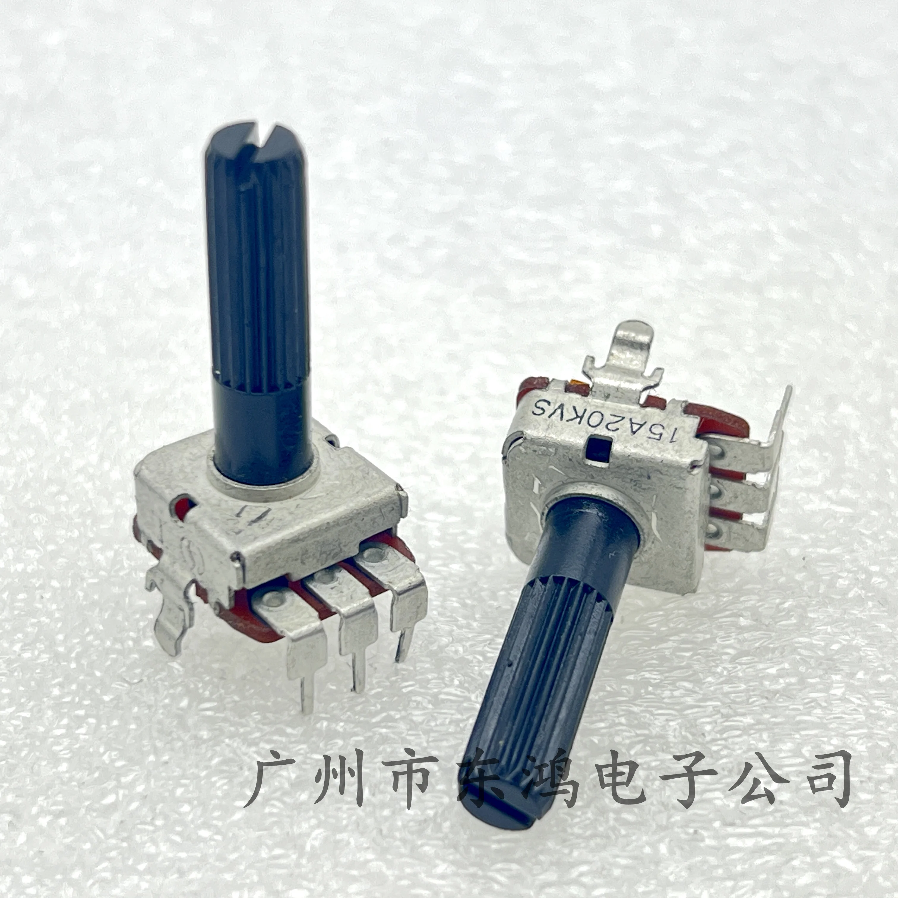 5 PCS 12 square A20K rotary single Potentiometer shaft length 23mm