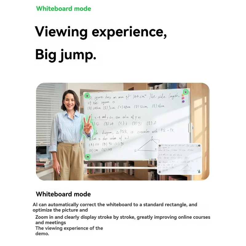 كاميرا ويب Insta360 Link 2C 4K مستشعر متفوق 1/2 بوصة، تأطير تلقائي، HDR، ميكروفون ذكي لإلغاء الضوضاء، كاميرا حية 4K