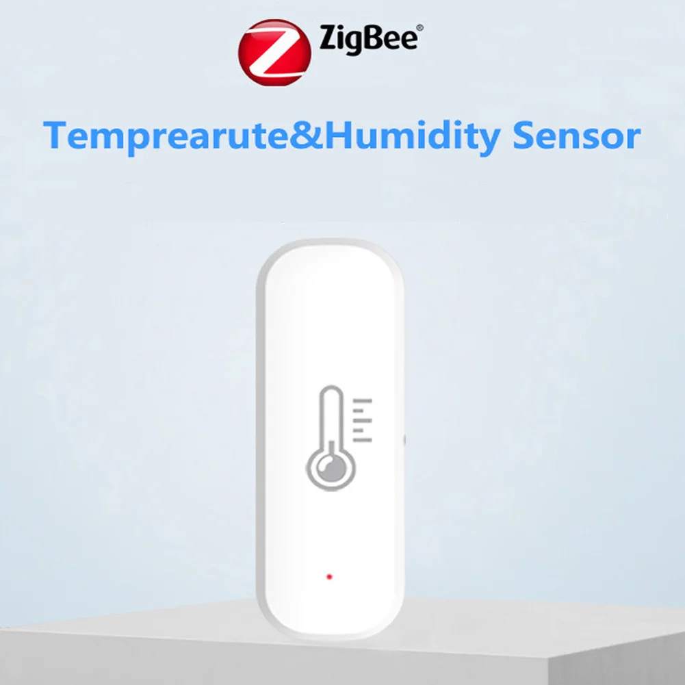 Tuya ZigBee/WiFi Temperature Humidity Sensor Detector Smart Home Thermometer Hygrometer APP Remote Monitor Via Smart Life Works