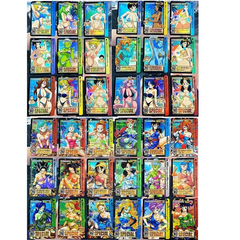 

54 шт./компл. купальник из м/ф «Драконий жемчуг Z» на базе Android 18 Chichi Bulma сексуальные девушки Хобби Коллекционные Предметы игра Аниме коллекционные карты