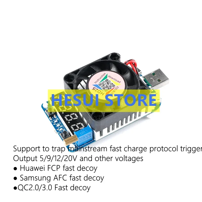 HD25/HD35/USB intelligent decoy trigger electronic load module supports QC2.0/QC3.0/AFC/FCP