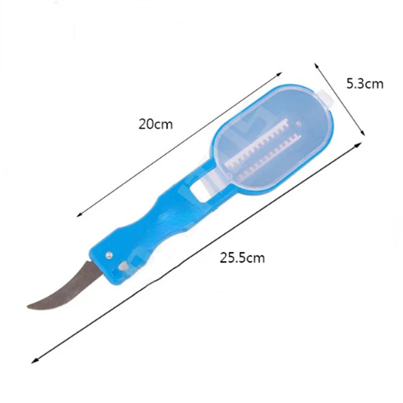 2 In1 Fishing Scale Brush Knife Fish Skin Brush Built-in Fish Cutter Fast Remove Fishs Scale Scraper Planer Tool Kitchen Gadgets