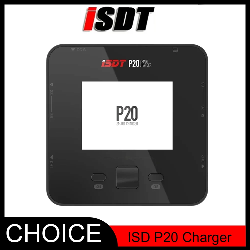 

ISDT P20 BattGo 500Wx2 20Ax2 Dual Channel Balance Charger - for Li-ion, LiPo, LiHV, NiMH & Pb Batteries