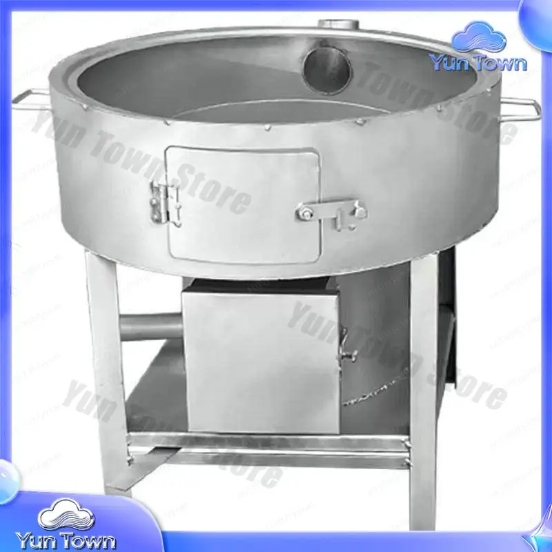 Smokeless Gasification Firewood Stove with Blower for Combustion Support Thickened Steel Plate Outdoor Household Stove for