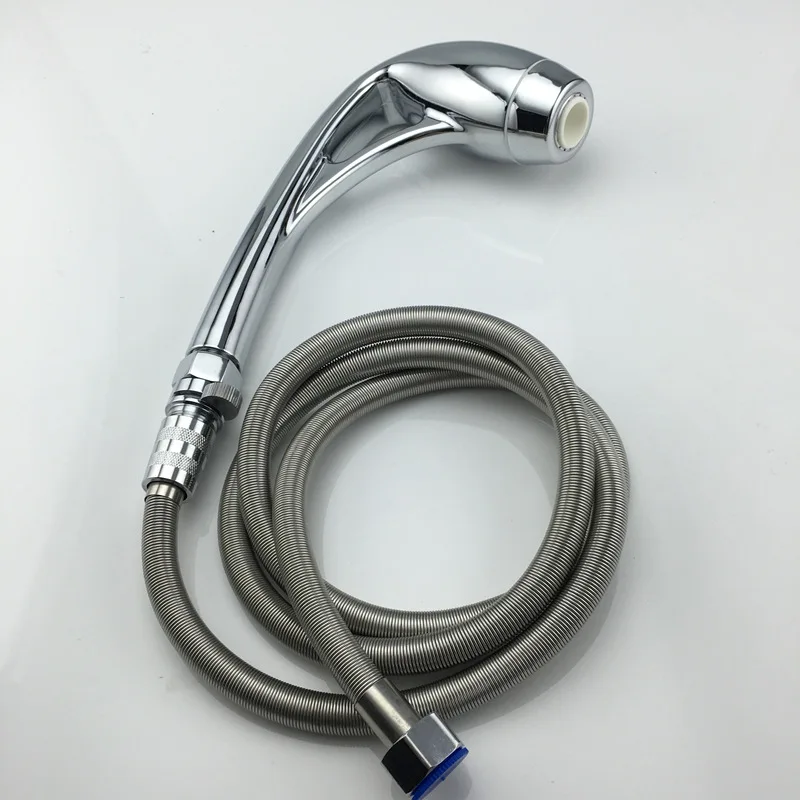 

4 Piece Suit ABS Plastic Pressure Boost Water Saving Hand Shower Set Nozzle Spary Shower Holder Valve 1.5m Hoses Electroplated