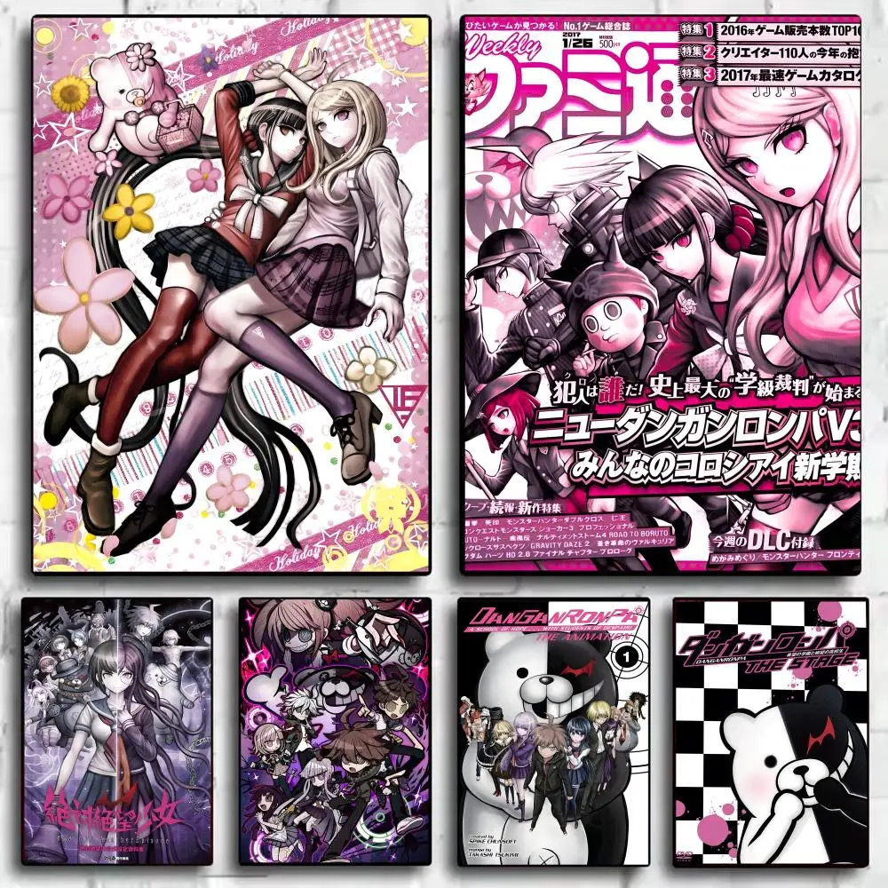 Anime-Spiel D_DanganRonpaS Poster, dekorative Wandkunst, Aufkleber, Wandbild, Fotodruck für Zuhause, Wohnzimmer, Flur, Dekoration, Geschenk