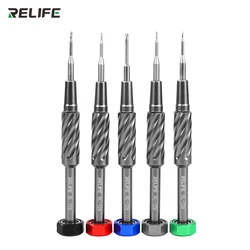 RELIFE RL-728 Mobile Phone Repair Screwdriver Strong Magnetic Ddsorption Mute Bearing S2 Steel Gun Screwdriver Tool
