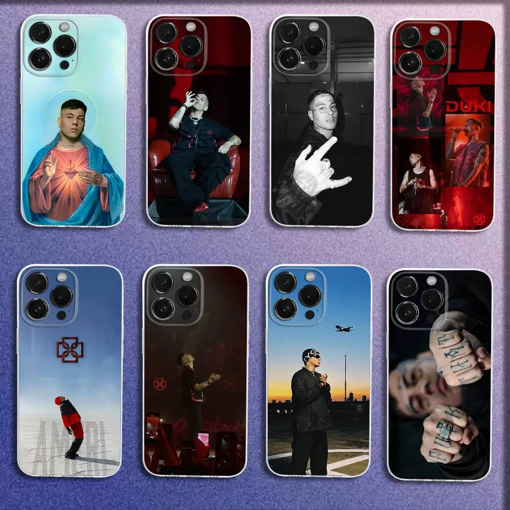 

Rapper AMERI D-DUKI Phone Case For iPhone 16,15,14,13,12,11 Plus,Pro,Max,XR,XS,Plus,E,Mini Transparent Cover