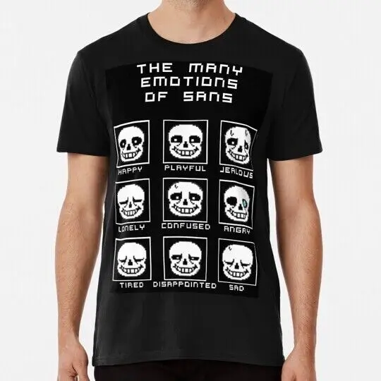 The Many Emotions Of Sans Undertale S to 5XL Made in USA T-Shirt