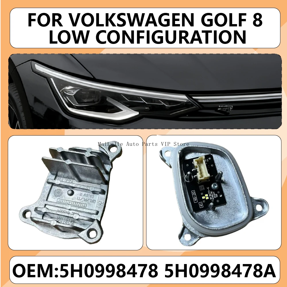 

NEW for Volkswagen Golf 8 Low Configuration 2020-2021 OEM 5H0998478 5H0998478A LED daytime running light module DRL Angel Eyes
