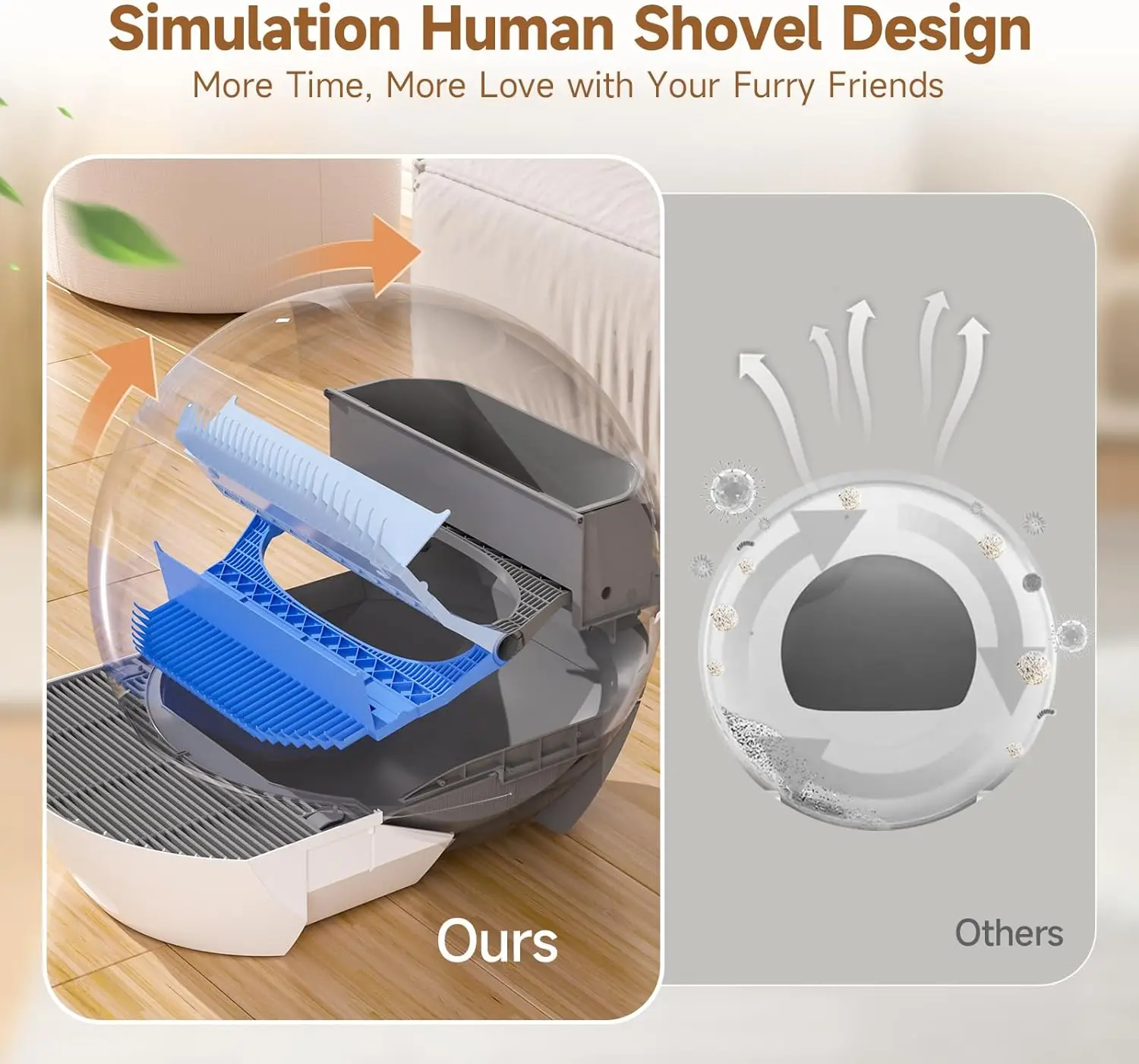 Large Automatic Smart Cat Litter Box Self Cleaning Fully Enclosed Cats Litter Box Tuya APP Control UV Sterilization Cat Toilet