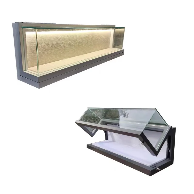 display cabinet, wall-mounted tempered glass multi-functional  wall cabinet