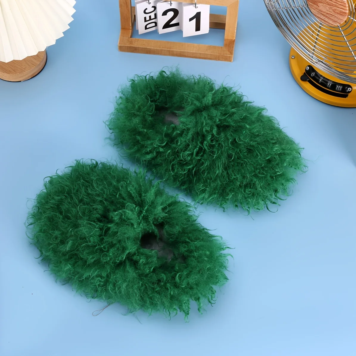 شبشب مريح من الفرو الصناعي للنساء - نعل EVA مبطن بالقطيفة وغير قابل للانزلاق، مثالي لراحة داخلية وهدايا عيد الميلاد #5