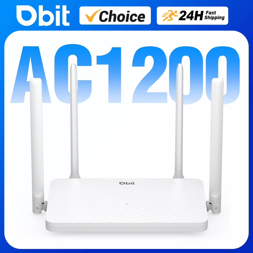 DBIT Wifi Router AC1200 2.4GHz&5.8GHz Dual Band Gigabit High Speed Wireless Router Gateway Stable Signal Multi-Device Connection