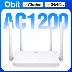 DBIT Wifi Router AC1200 2.4GHz&5.8GHz Dual Band Gigabit High Speed Wireless Router Gateway Stable Signal Multi-Device Connection