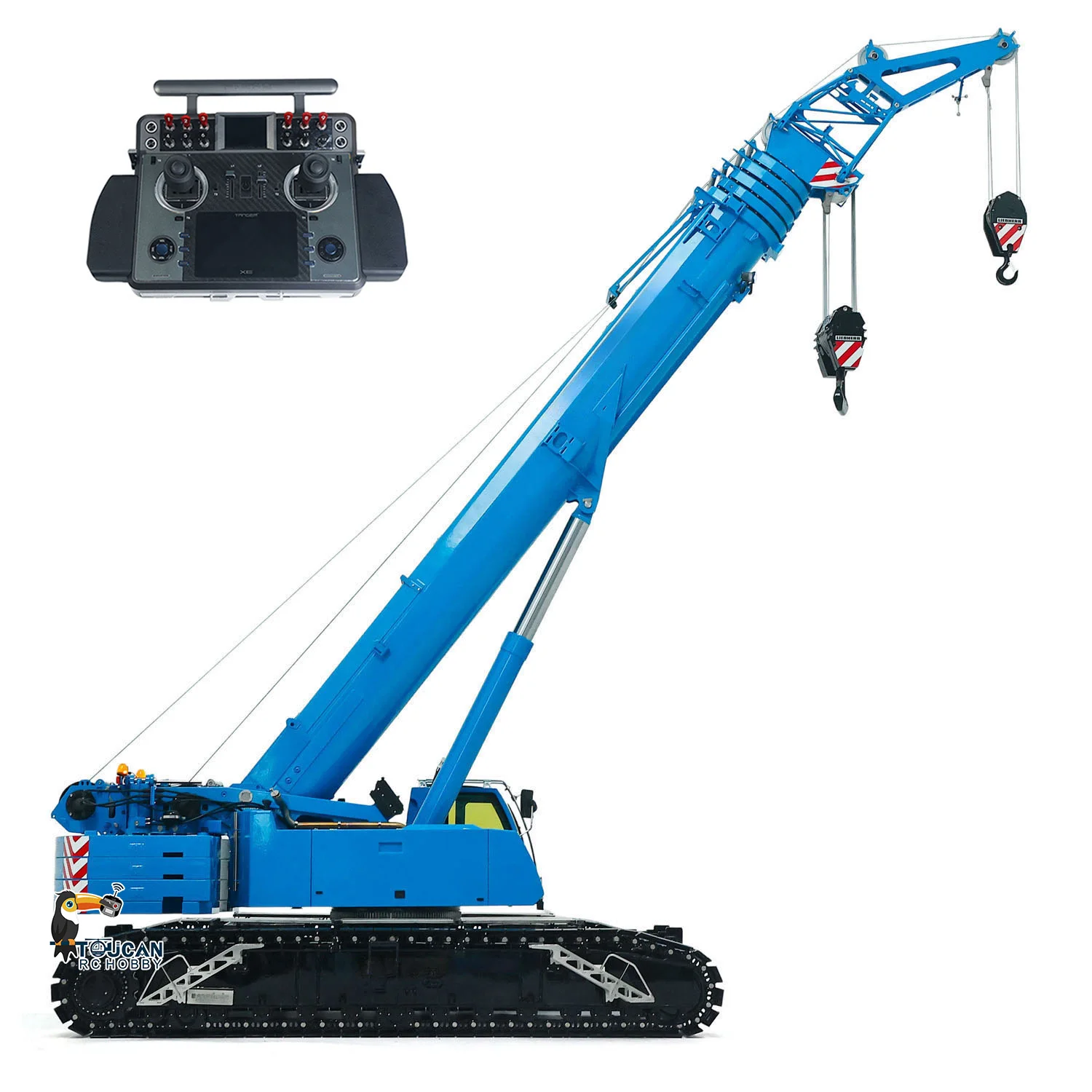 Toys 1/14 Eyewhale Metal Hydraulic Telescopic RC Crawler Crane Truck Remote Control Hoist Machine Vehicles Cars Motor XE Radio