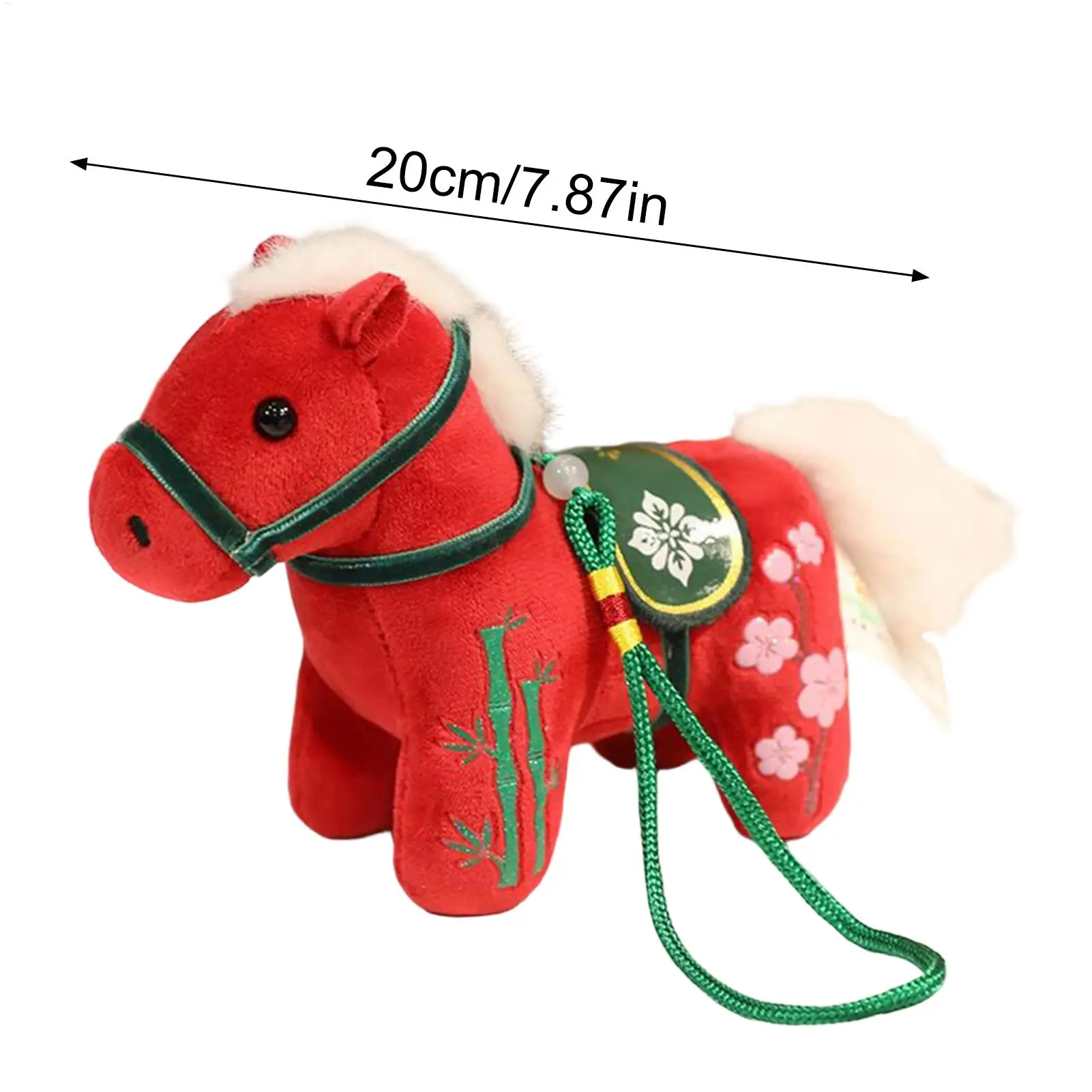 2026 ano sorte arte boneca simulação cavalo brinquedos de pelúcia bonito animal de pelúcia boneca macio realista cavalo brinquedo crianças presente aniversário